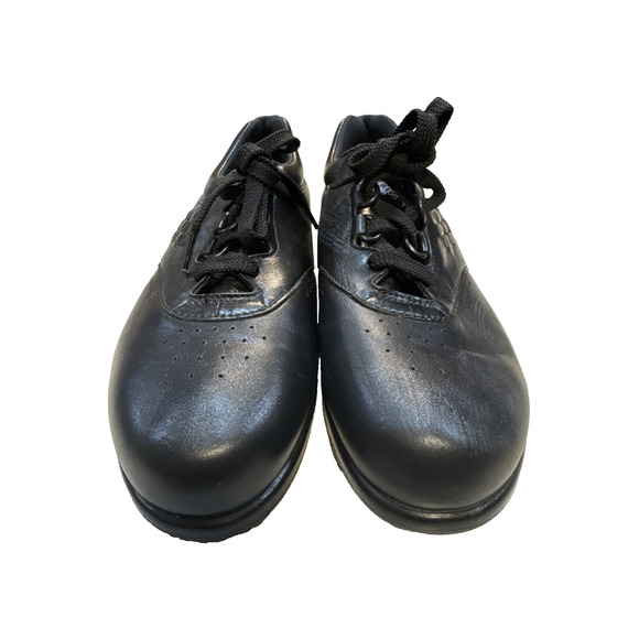 SAS Free Time Walking Shoe Black Suede Tri-Pad Comfort Womens Size 8.5 S Slim - Picture 2 of 6